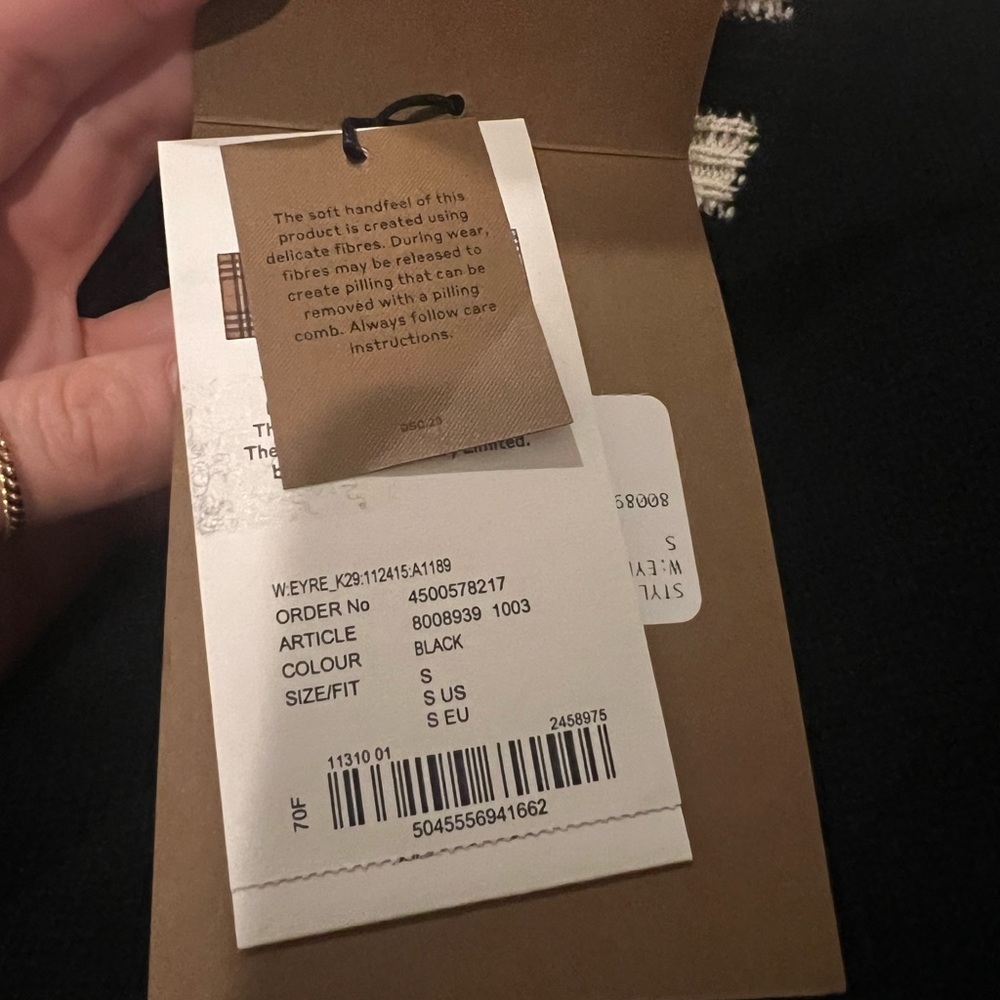 Burberry Eyre Cashmere Sweater - Sz. S - Picture 7 of 10
